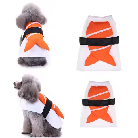 Dog Cape Sushi Costume Funny Polyester Cat Poncho Winter Clothing Accessories for Large Dogs Parade