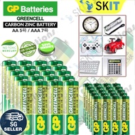 20/40/80pcs GP Greencell AA AAA Battery 1.5V Carbon Zinc Batteries Toy Clock Remote Control Mouse