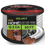 12AWG Speaker Wire, GearIT Pro Series 12 AWG Gauge Speaker Wire Cable (50 Feet / 15.24 Meters) Great