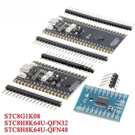 STC8G1K08 STC8H8K64U-QFN32 QFN48 STC 8H8K64U Core Function Learning Development Board Module Type-C 