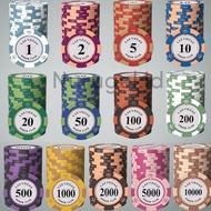 Poker Chip 25 pcs Blackjack Baccarat Casino Coin Coin