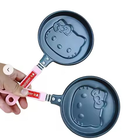 Cartoon Hello kittySnoopy Minnie MouseMickey Mouse Anime Fried Egg Fried Steak Pan Induction Cooker 