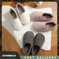 [cozyroomss.sg] Women Men Female Home Shoes Anti-Slip Warm Soft Home Slippers for Indoor Outdoor