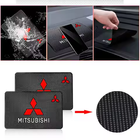 Car Interior Accessories Logo Anti Slip Mat Phone Holder Non-Slip Mat For Mitsubishi ASX Lancer Outl