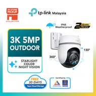 【SIRIM】TP-Link Tapo TC43 5MP 3K Outdoor CCTV Camera Pan Tilt AI Detect Color Night Vision 2-Way Audi