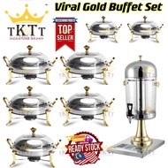 TKTT Viral Gold Buffet Set Ketam Berkas Lauk Tray Hidangan Tray Jamuan Katering Set Party Tray Berka