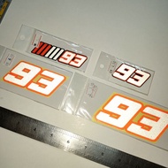 Sticker Reflective - Marc Marquez 93