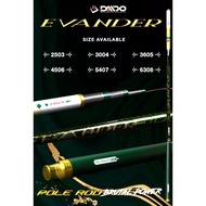 JORAN TEGEK POLE DAIDO EVANDER CARBON RUAS 90CM SIZE 250CM 300CM 360CM 450CM 540CM 630CM / LANGSUNG