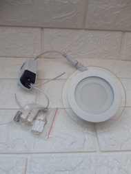 Downight Panel light bulat kaca 6watt 6w ceiling plafon AUDALUX