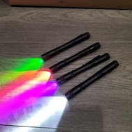 Portable Mini Purple Light Flashlight Green Light Outdoor Handheld Flashlight 3W Money Detector LED 