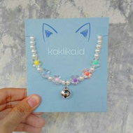 Kitten Flower Cat Necklace Pet Necklace/ Aesthetic Cat Necklace/ Small Dog Necklace/ Cute Cat Neckla