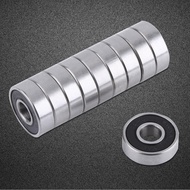 rriioo Micro Bearings  10 PCS 608-2RS Ball Bearing Deep 8mm X 22mm 7mm Rubber Sealed for