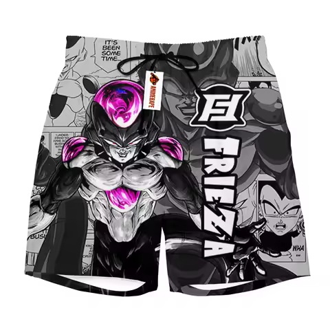 2026 Dragon Ball Frieza Final Form Manga Print Quick Dry Shorts Men Casual Beach Wear Gym Workout Sp