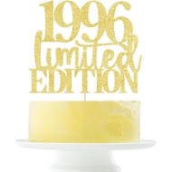 1pc 1996 30th Birthday Cake Topper Cheers to 30 Years Gold Glitter Cake Decor Handmade Birthday Gift