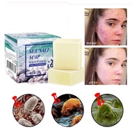 Epx04/2024 Goat's Milk Sea Salt Soap 100g Soothing Mite Essential Oil Soap Oil Control Hand Soap Facial Soap 海盐皂
