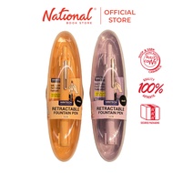 Writech Retractable Fountain Pen Set with 5 Free Cartridges W-784 (Black Ink)