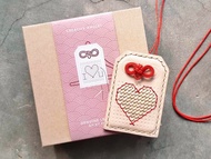 御守 皮革材料包 好好縫 護身符 情人節 刻名 平安符 情侶 DIY