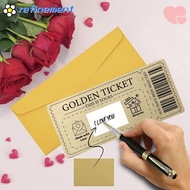REFINEMENT Golden Ticket Scratch- Card,  Scratch  Ticket Concert Ticket,  Party Favor Raffle Gift wi