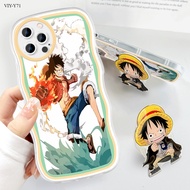 【Free Holder】 VIVO Y81 Y81i Y85 Y71 Y71i Y91 Y95 Y72 Y52 Y75 Y55 Y76 Y77 5G For Phone Case Hard Casing Anime Straw Hat Kid Full Cover Shockproof Cases