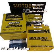MOTOBATT Aki Motor Fulk Kering Supra Mio Jupiter z Jupiter Z Burhan Mtx5al Original Asli Bergaransi