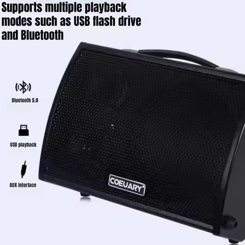 8Inch 100W Professional Wooden Speaker Box Electric Guitar Amplifier Outdoor Bass Instrument Sound S