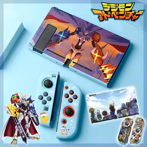Anime Digimon Omegamon TPU Soft Case Joycon Protective Shell Cover for Nintendo Switch NS OLED Conso