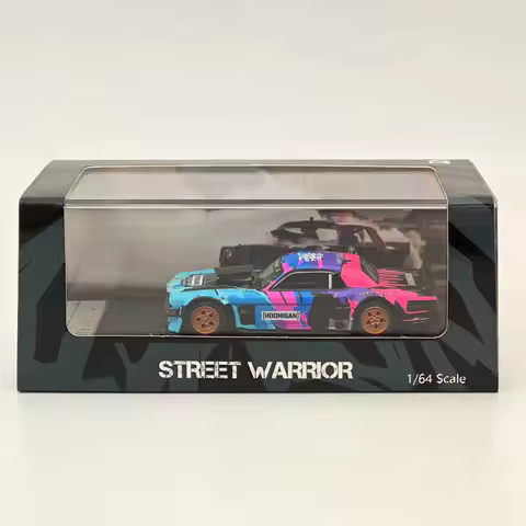Street Weapon SW 1:64 for Mustang 1965 Hoonicorn RTR Los Angeles Diecast Models Car Limited Collecti