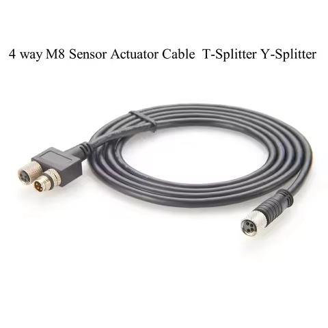 IP67 Waterproof Sensor Splitter M8 4 Pin T Distributor Y Style Male FemaleIndustrial Automation Sens