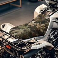 SEANATIVE 3D Camo Forest Motorcycle Seat Cover ATV Padded Seat Protector Motorcycle Passenger Seat C