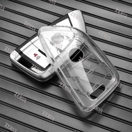 ZR For Transparent Tpu Car Key Case Cover  for Bmw F20 G20 G30 X1 X3 X4 X5 G05 X6 X7 G11 F15 F16 G01 G02 F48 Accessories Holder Shell