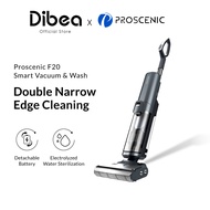 Dibea x Proscenic F20 WashVac Wet Dry Cordless Vacuum Cleaner &amp; Floor Washer | Detachable Battery | Double Edge Cleaning