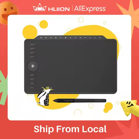 GAOMON Graphic Tablet M1220 12 Inch Drawing Tablet Redail Tilt Support Battery-Free Pen 8 Express Ke