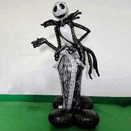67 inches 4D Stand Base Coffin Horror Jack Skellington Happy Halloween party aluminum foil balloon