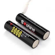 Soshine - 18650 3000mAh保護板USB直充 3.7V充電鋰電池 2粒連盒