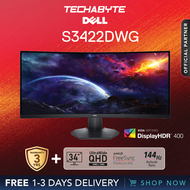 Dell S3422DWG | 34" WQHD | 1ms (MPRT) | 144Hz | VA Panel | Curved Gaming Monitor