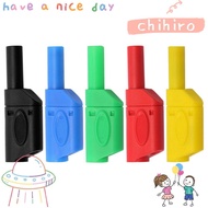 CHIHIRO Banana Plug, 4MM Stackable Banana Plug Connector, DIY Black Red Banana Plug Wire Solder Elec