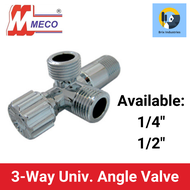 Meco 3-Way Universal Angle Valve 1/4" and 1/2" Brix Industries Manila