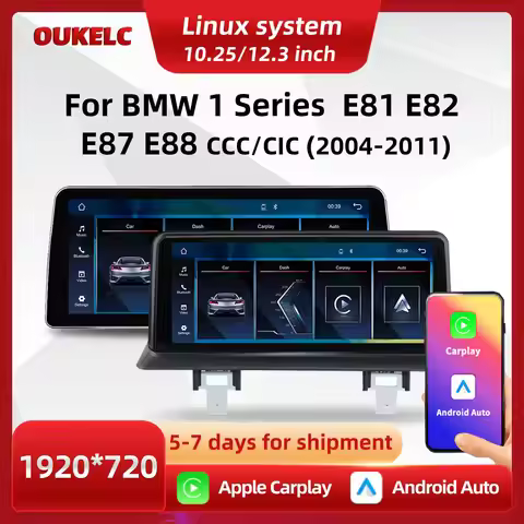 Wireless Carplay CCC CIC For BMW 1 Series E81 E82 E87 E88 Multimedia Player Car Play Navigation Moni