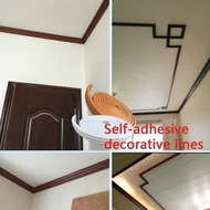 Wainscoting Self Adhesive Wall Skirting DIY Frame Dinding Bingkai Foam Border Line 6cm x 5meter