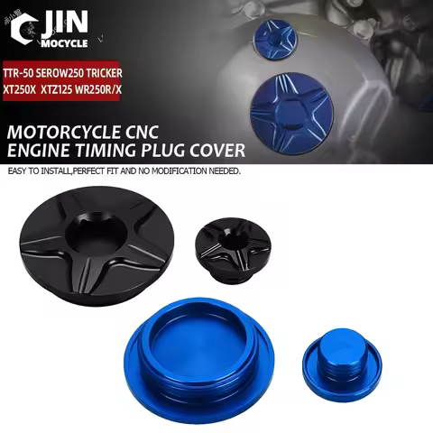 Aluminum Engine Timing Plug Cover For Yamaha TTR-50 SEROW250 TRICKER XT250X XTZ 125 WR250R WR 250 X 