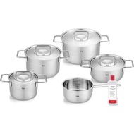 FISSLER PURE PROFI 5 POT SET INCLUDED WITH FISSLER Stainless Steel Cleaning Jar