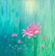 Original Leader painting Acrylic on canvas 60 x 60cm handmade