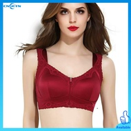 bra push up avon bra [Promotion] Front zipper thin bra without underwire comfortable breast gathering bra full cup on the bra