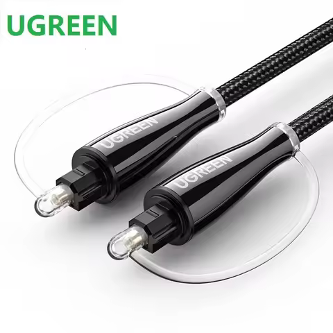 UGreen AV108 SPDIF Digital Optical Audio Cable 5.1 Side Channel Amplifier Fiber Optic Line