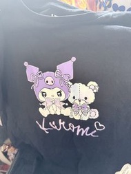 Uniqlo Sanrio Kuromi 圖案T恤 160 （二手衫）