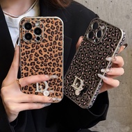 Foreign Trade Apple Phone Case Leopard Print Light Luxury Suitable for iPhone17Promax High-End Phone