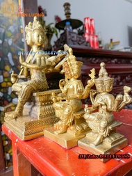 Tượng Phật Thái Tứ Diện - 04 Mặt Tài Lộc Bằng Đồng Cattut Phong Thủy Các Cỡ Hàng Đẹp