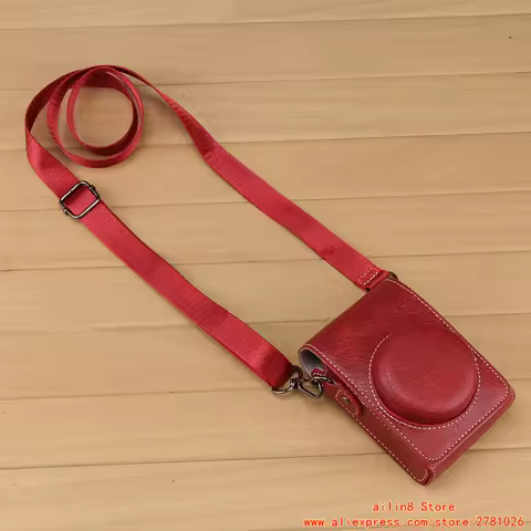 PU Leather Camera Case Cover Bag for Canon G7X2/3Mark II III SX740hs/730/720 Sony ZV-1 ii m2 1F RX10