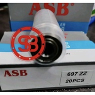 MINIMAL BEARING 697 ZZ ASB MINIMUM 10pc