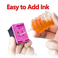 HP 63 HP 680 ink HP63 HP680 Black HP63XL HP680XL Refillable Ink Compatible for HP112/2130/2131/2132/2133